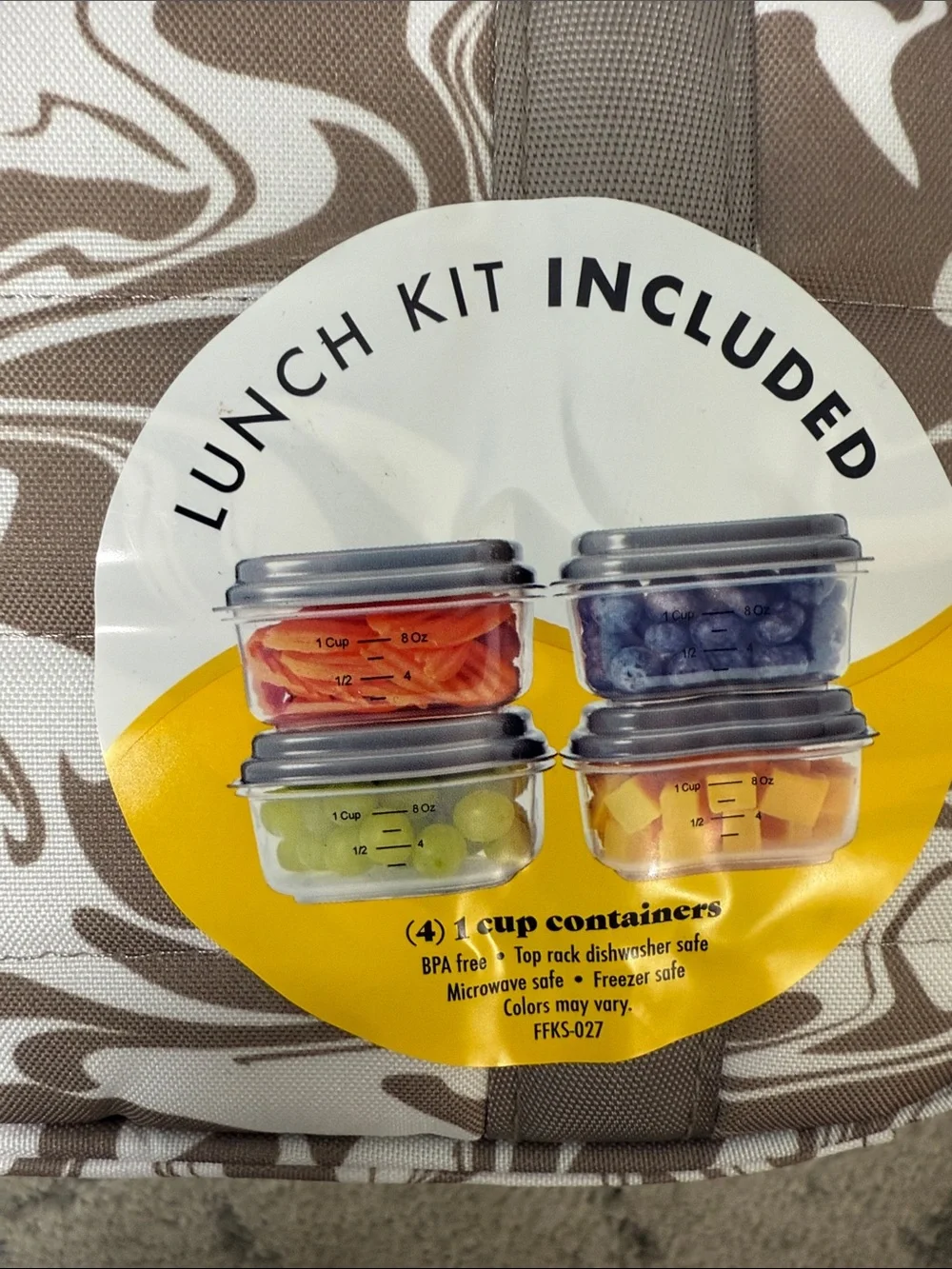 NWT Fit & Fresh Marina Insulated Lunch Kit/Tote